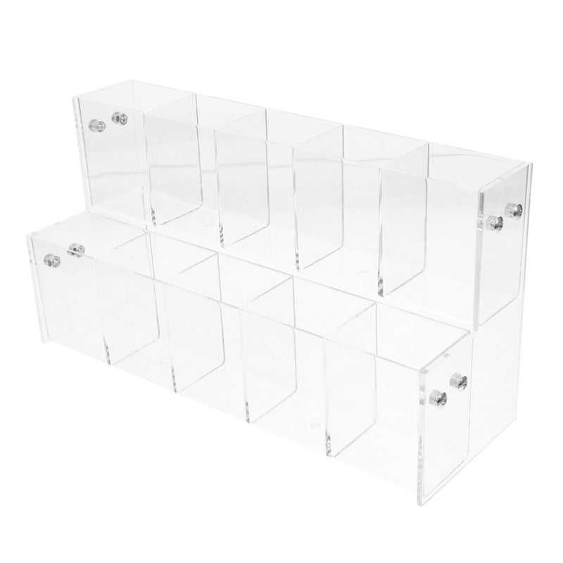 Transparent Acrylic Pen Holder with Layers for Desk Organizer Home Office Art Supplies - Image 2