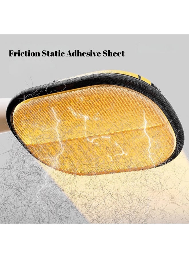 ماكدو قفاز للعناية بالحيوانات الأليفة مزدوج الجوانب - قفازات إزالة الشعر والتحكم في الكهرباء الساكنة للقطط/القطط والكلاب، عقيدات مطاطية ناعمة وشبكة، منظف شعر الحيوانات الأليفة المحمول - Image 4