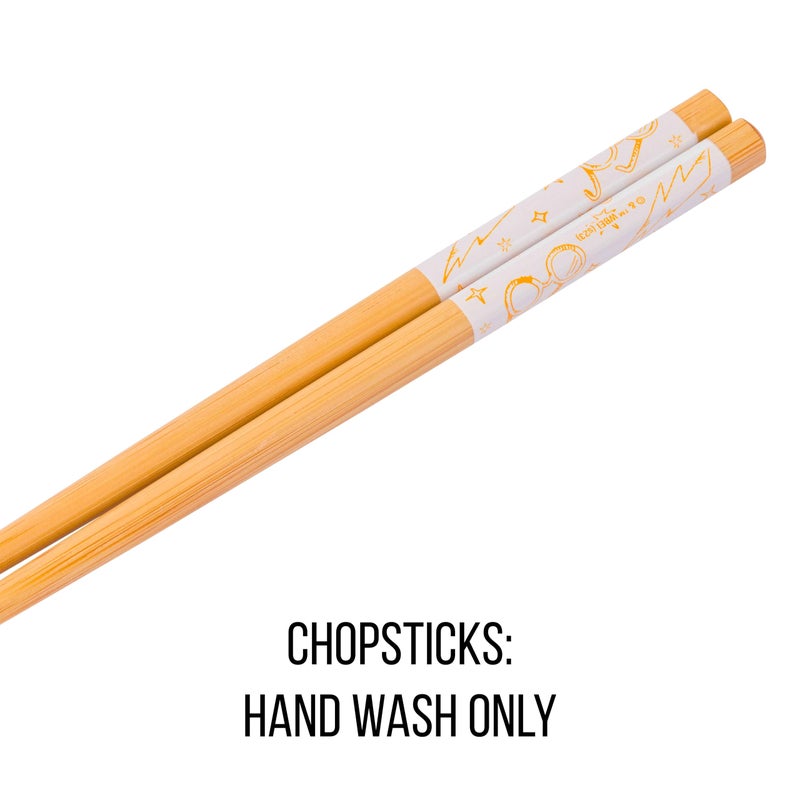 Silver Buffalo Silver Buffalo Harry Potter Icons Ceramic Ramen Noodle Rice Bowl with Chopsticks  Microwave Safe  20 Ounces  - Image 5