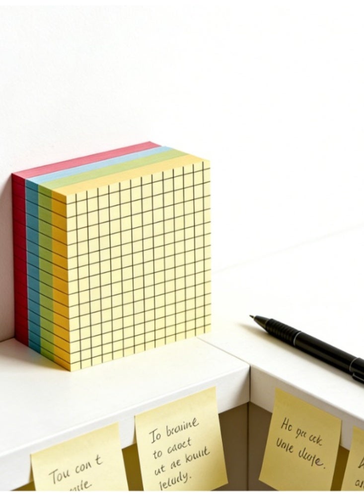 Sticky Notes 76mm x 76mm – Self-adhesive sticky notes, perfect for office, school, and home desk accessories. Suitable for planners, reminders, to-do lists, and can be used for writing paper notes. Suitable for desktops and organizers. - Image 1