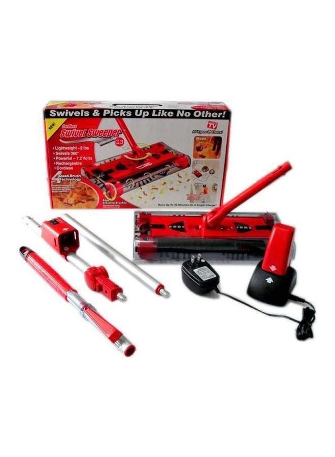 مكنسة كهربائية لاسلكية قابلة لإعادة الشحن من سويفل G3 - أحمر