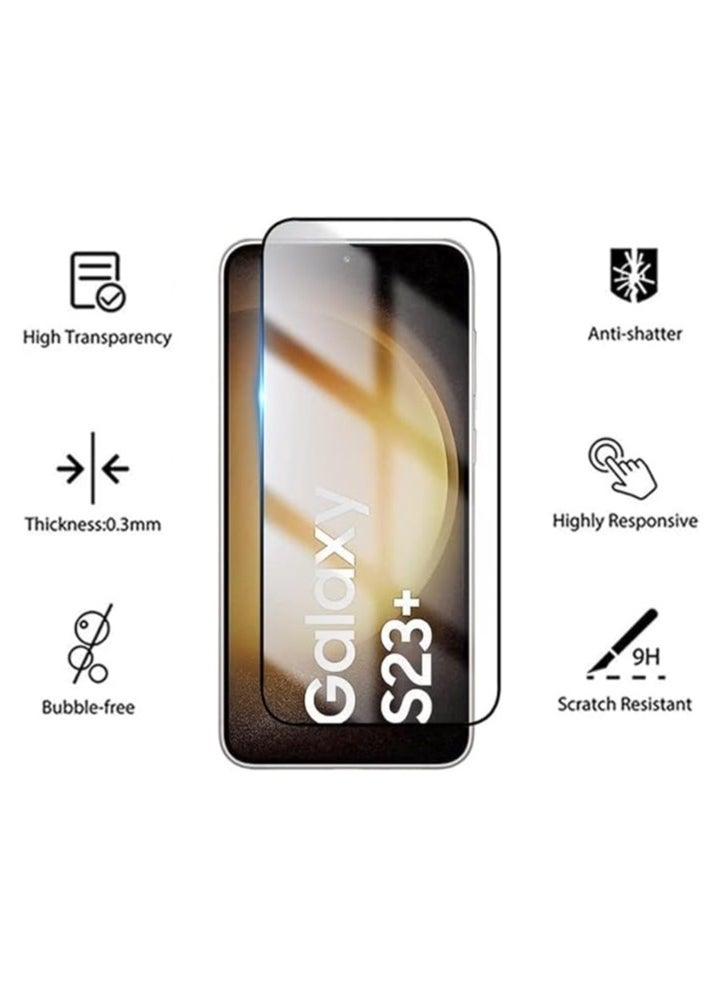 Generic - Glass for Samsung Galaxy S23 Plus Screen Protector Tempered Glass Full Glue Edge-to-Edge Protector for Samsung Galaxy S23 Plus - Image 1