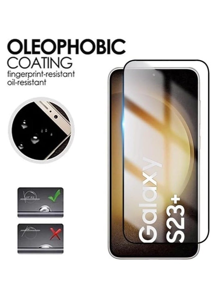 Generic - Glass for Samsung Galaxy S23 Plus Screen Protector Tempered Glass Full Glue Edge-to-Edge Protector for Samsung Galaxy S23 Plus - Image 1