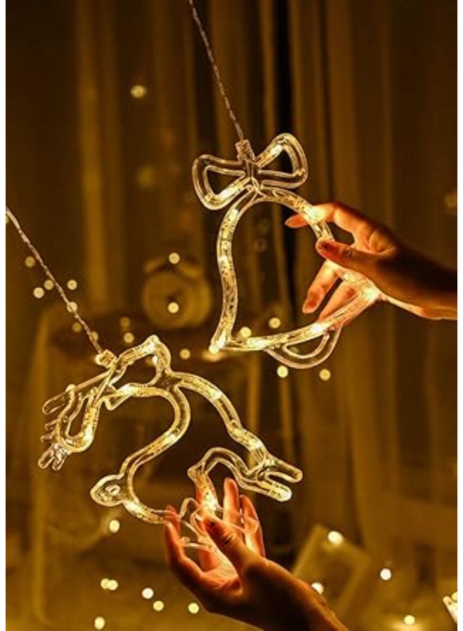 ستارة إضاءة LED بلاستيكية على شكل غزال عيد الميلاد - 2.5 متر (عبوة من قطعة واحدة) - Image 4