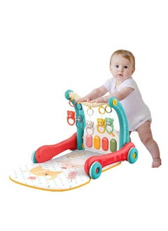Generic 2-in-1 baby walker with piano keys and hanging toys  - Image 1