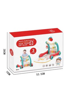 Generic 2-in-1 baby walker with piano keys and hanging toys  - Image 3