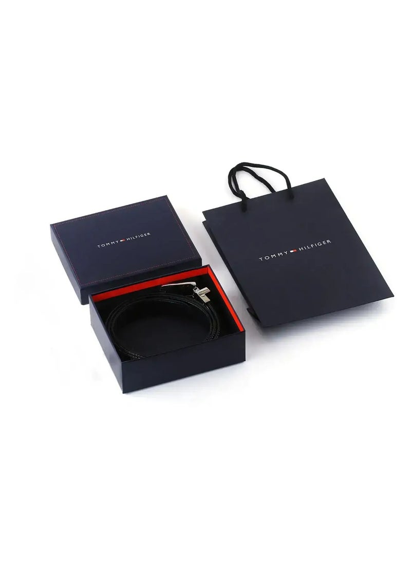 Tommy Hilfiger Plus - Tommy Hilfiger leather brown belt with box for men - Image 1