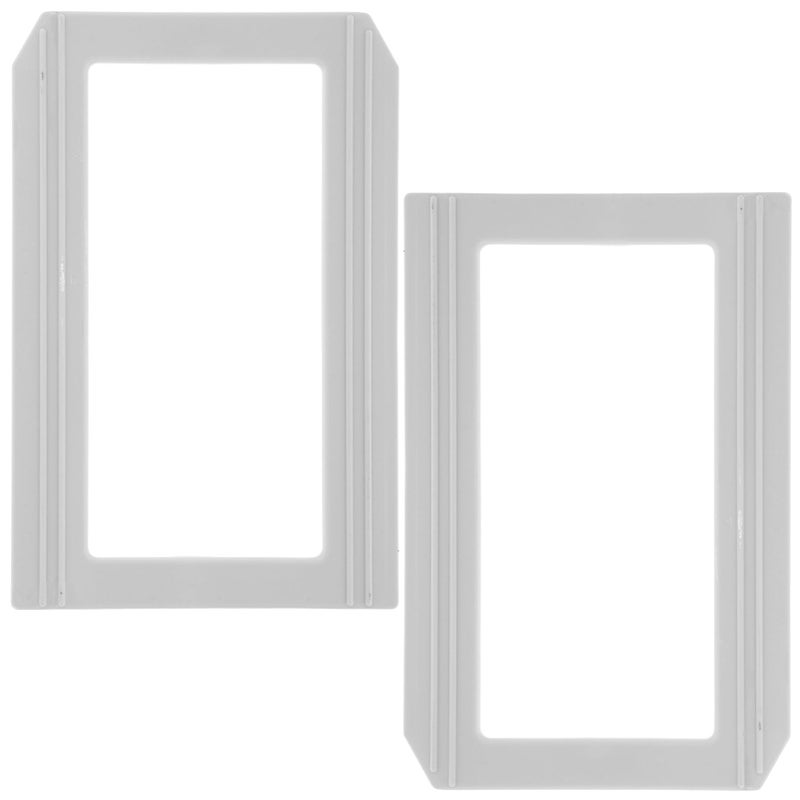 Magnetic Label Holders for Shelves Cabinets 2 Pack Grey Frames Quick Item Identification - Image 2