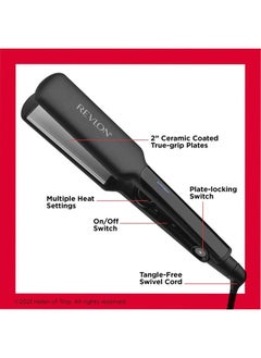 Revlon Revlon Smooth and Straight Ceramic Flat Iron | Fast Results, Smooth Styles (2 in)  - Image 4