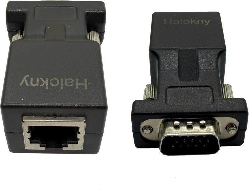 محول توسيع VGA عبر إيثرنت من Halokny، ذكر VGA 15 سنًا إلى أنثى RJ45 لشبكة CAT5 CAT6، محول توصيل كابل التوسيع (عبوة من 2) - Image 4