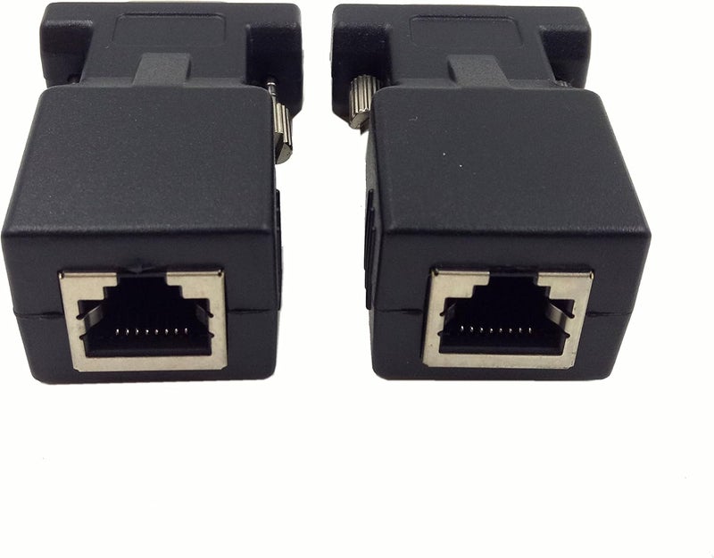 محول توسيع VGA عبر إيثرنت من Halokny، ذكر VGA 15 سنًا إلى أنثى RJ45 لشبكة CAT5 CAT6، محول توصيل كابل التوسيع (عبوة من 2) - Image 5