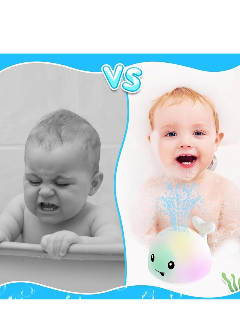 Arabayt Octopus Baby Bath Toys with Lights and Decorative Accessories, Automatic Water Spray Pool and Bath Toys for Toddlers Boys Girls Everyday Use - Image 5