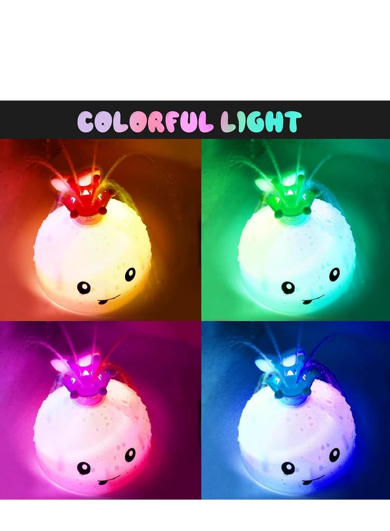 Arabayt Octopus Baby Bath Toys with Lights and Decorative Accessories, Automatic Water Spray Pool and Bath Toys for Toddlers Boys Girls Everyday Use - Image 3