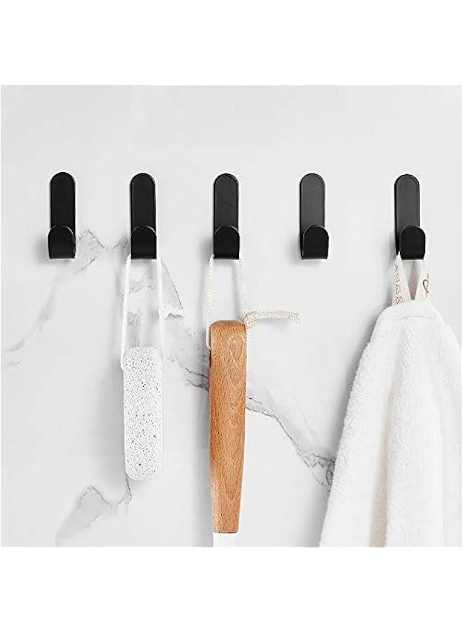 5-Pack Self-Adhesive Hook Waterproof Sticky Wall Hook for Hanging Towel Key Necklace Gloves  - Image 2