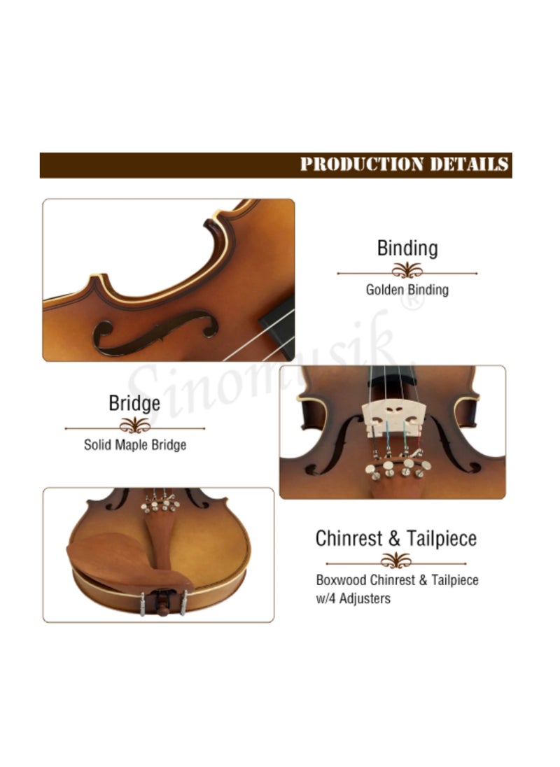 4/4 Antique Violin Gold Lacquer Finish With Solid Wood Professional Sound For All Types Of Violinist - pzsku/Z3A8BAF84A5BBBCB320FEZ/45/_/1707378014/567c68c1-f73d-4f61-99f6-cc593cedcf03