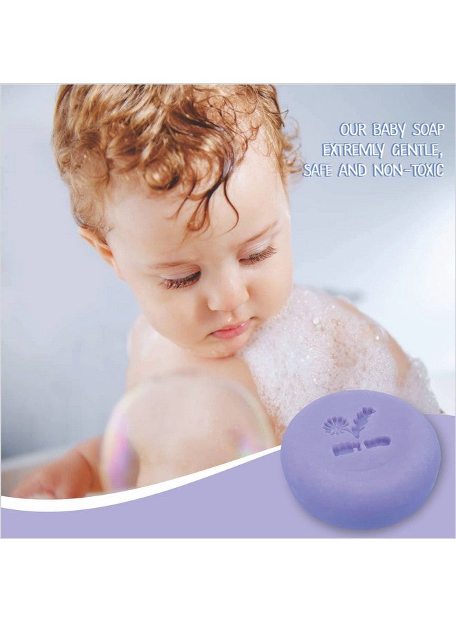 Relaxcation صابون الأطفال من لافندر وبابونج - مصنوع في الولايات المتحدة الأمريكية مع زيوت اللافندر الأساسية، ماء البابونج العضوي، وزبدة الشيا - معالجة باردة بشكل طبيعي في الولايات المتحدة الأمريكية - Image 4
