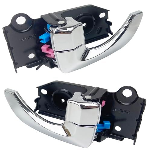 Cheriezing Inside Interior Door Handle Compatible with Hyundai 20012006 Santa Fe Front Left Driver Front Right Passenger Side 1 Pair - Image 1