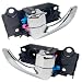 Cheriezing Inside Interior Door Handle Compatible with Hyundai 20012006 Santa Fe Front Left Driver Front Right Passenger Side 1 Pair - Image 2
