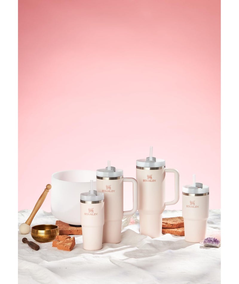 Stanley Quencher H2.0 FlowState Stainless Steel Vacuum Insulated Tumbler with Lid and Straw for Water, Iced Tea or Coffee, Smoothie and More, Rose Quartz, 40 OZ / 1.18 L - Image 3