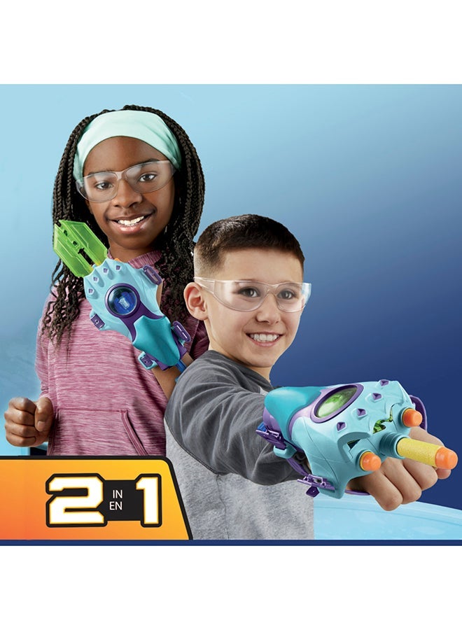 HASBRO - TRANSFORMERS Transformers EarthSpark Cyber-Sleeve Battle Blaster with 3 Nerf Darts and Cyber-Sword, Interactive Role Play Toys for Boys and Girls Ages 6 and Up - Image 4