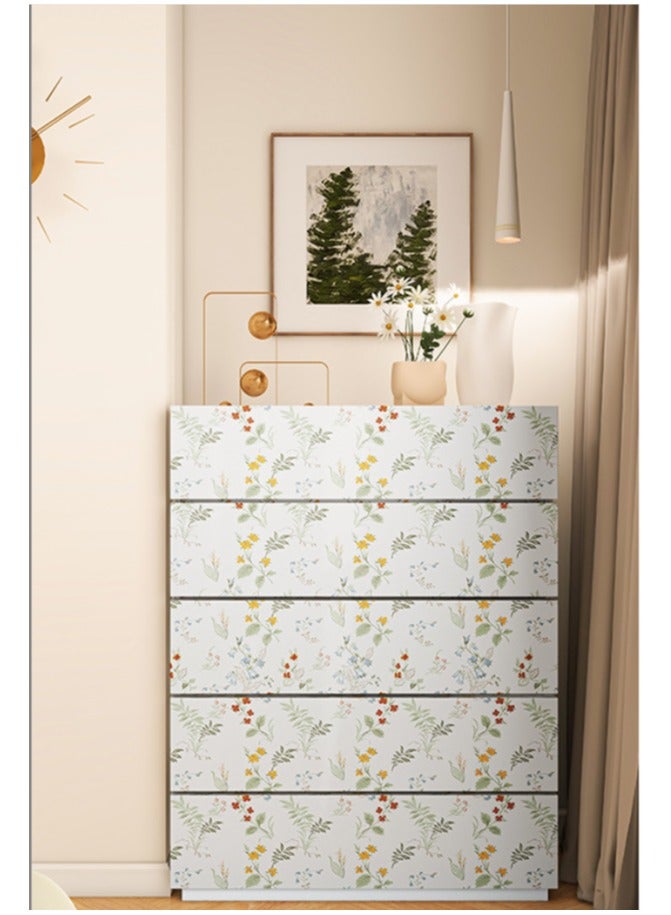 آنا ورق حائط ذاتي الالتصاق مقاوم للرطوبة وزيت وصديق للبيئة مزين بنقوش ملونة لتزيين المنازل - Image 5