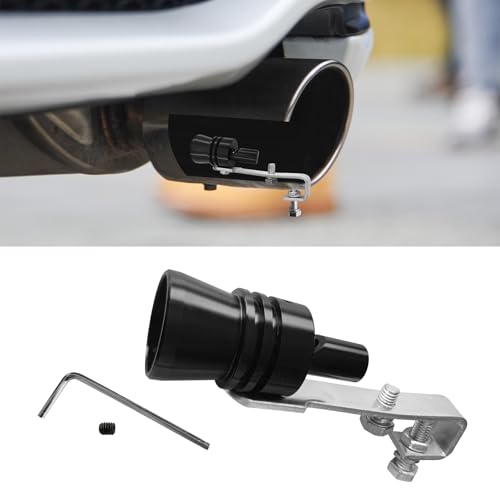 RGOAANC Car Turbo Whistle Exhaust Whistle Aluminum Car Turbo Sound Simulator Universal Modification Accessories Vehicle Blow Valve Tip Metal Simulation Muffler for Most Cars Sedans Motorcycles L - Image 1