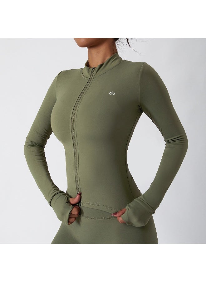 alo - ALO Women's Yoga Jacket - Long Sleeve Training Top for Fall & Winter - Image 1