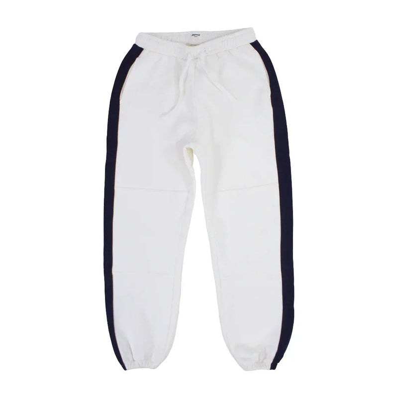 playmore Kids Unisex Sweatpants – Off White & Navy - Image 1