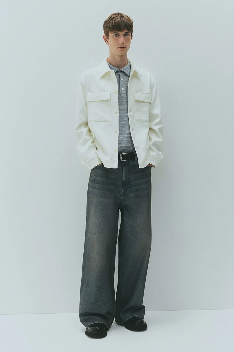 اتش اند ام جاكيت خفيف بقصة عادية