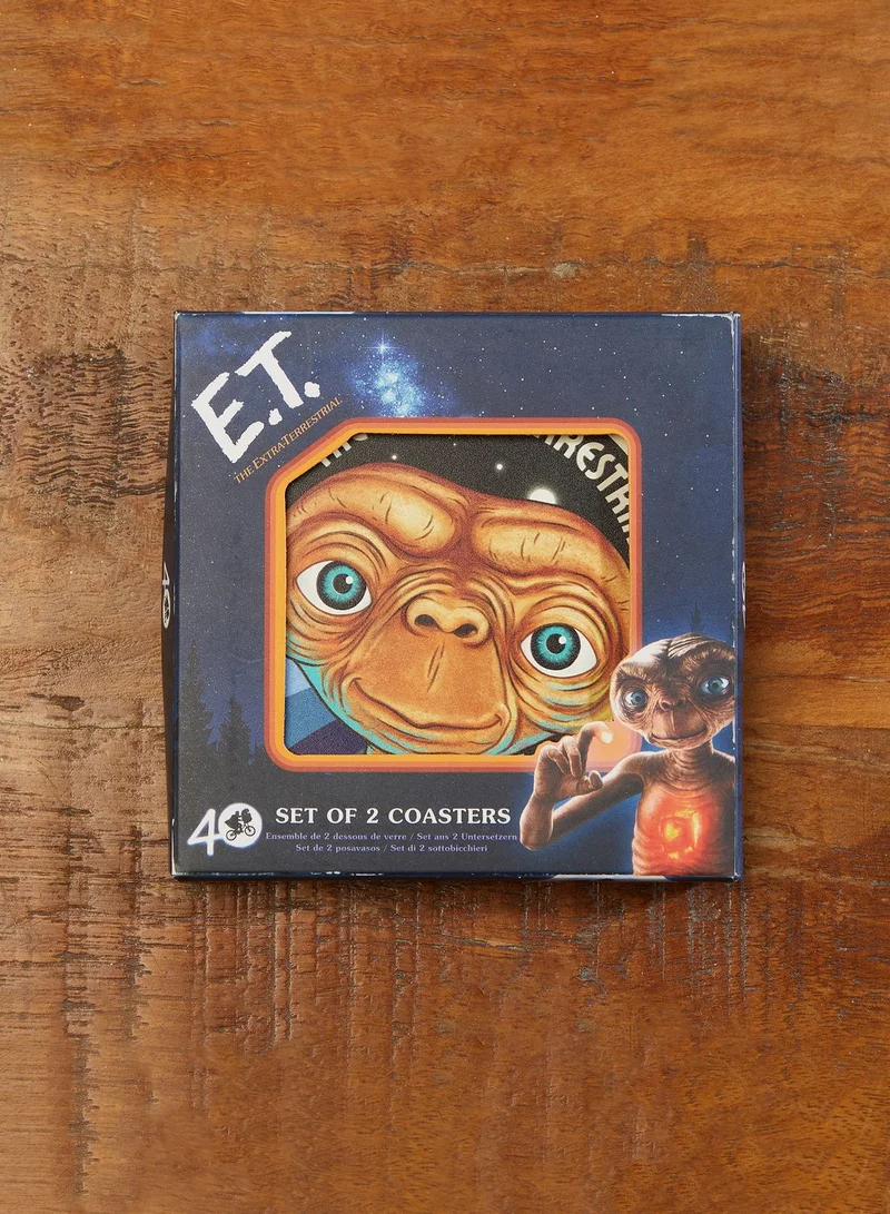Half Moon Bay Set Of 2 E.T. Ceramic Coasters