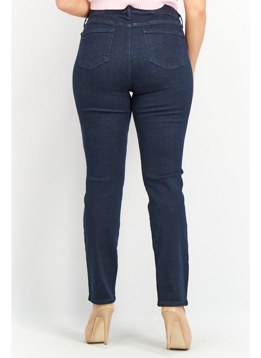 NYDJ - Women Slim Fit Sheri Non Stretchable Denim Jeans, Rinse - Image 1