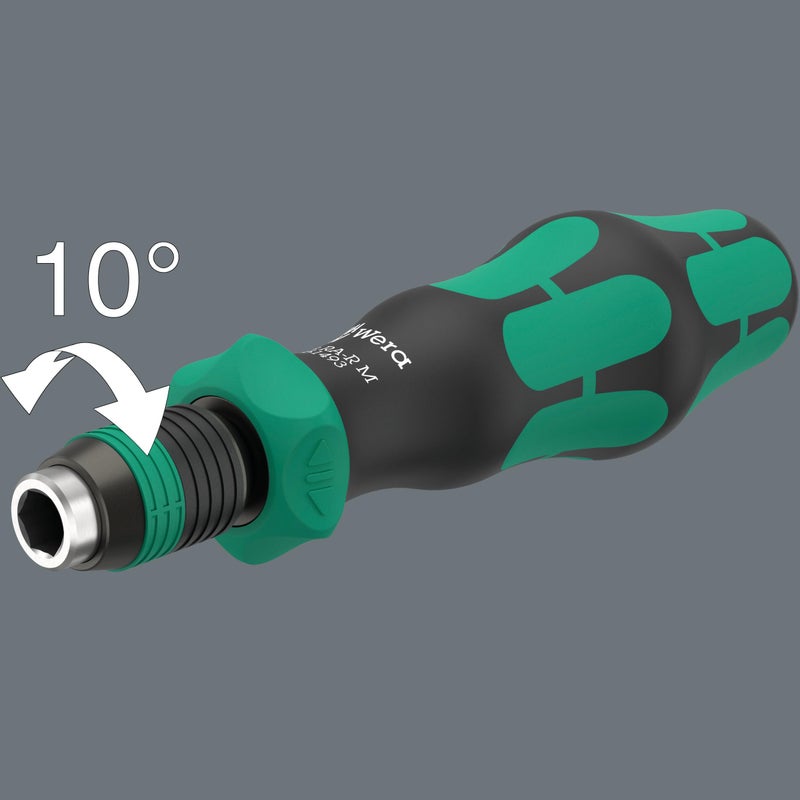 Wera Screwdriver, Kraftform Kompakt 838 RA-R M Set 1, 15 Pieces, Hex, Phillips, Torx, Pozidriv, Ratchet Mechanism, Quick-Release Chuck - Image 2