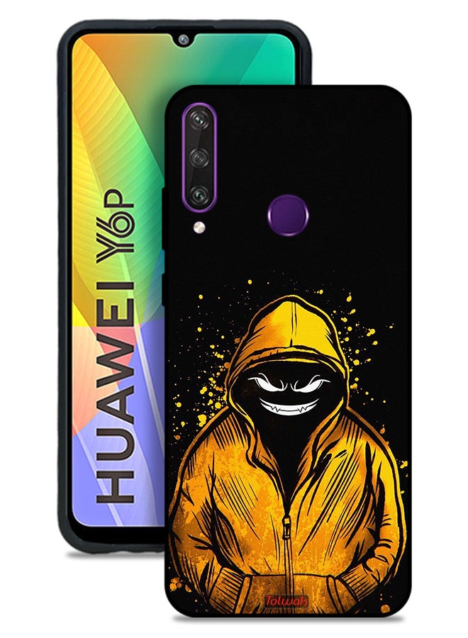 Tolwak Huawei Y6p Protective Case Cover Marshmallow Boy Art - Image 1