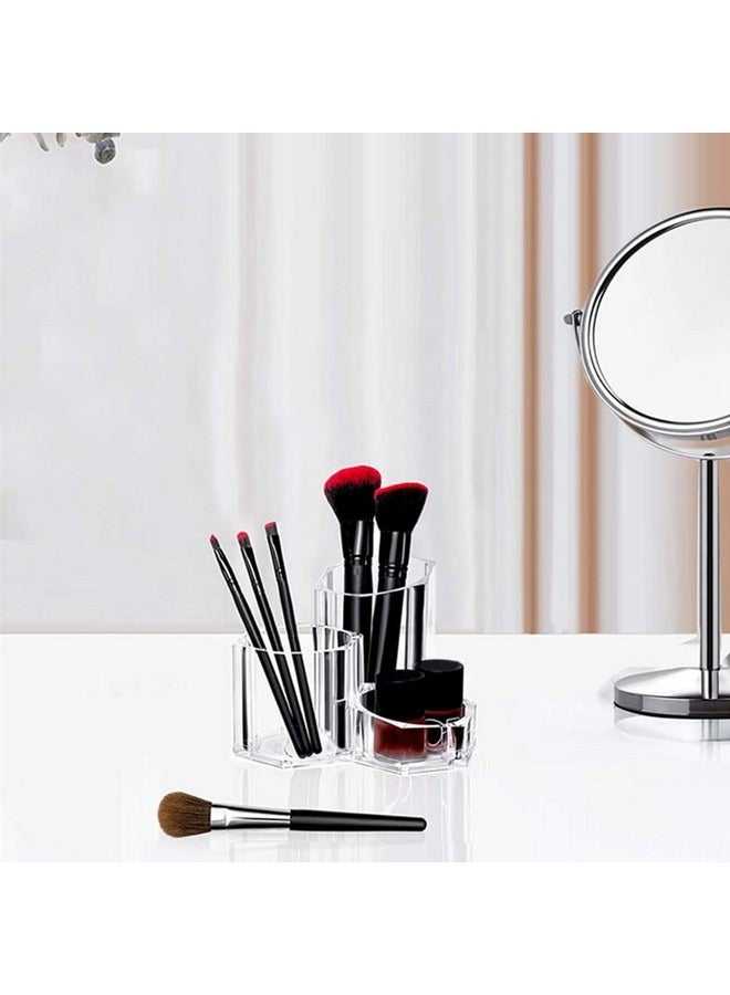 Beauenty Makeup Brush Organizer Cosmetic Storage Holder Transparent Makeup Box Eyebrow Pencil Comb Eye Pencils Storage Cylinder Box Makeup Tools Dressing Room Bedroom - Image 4