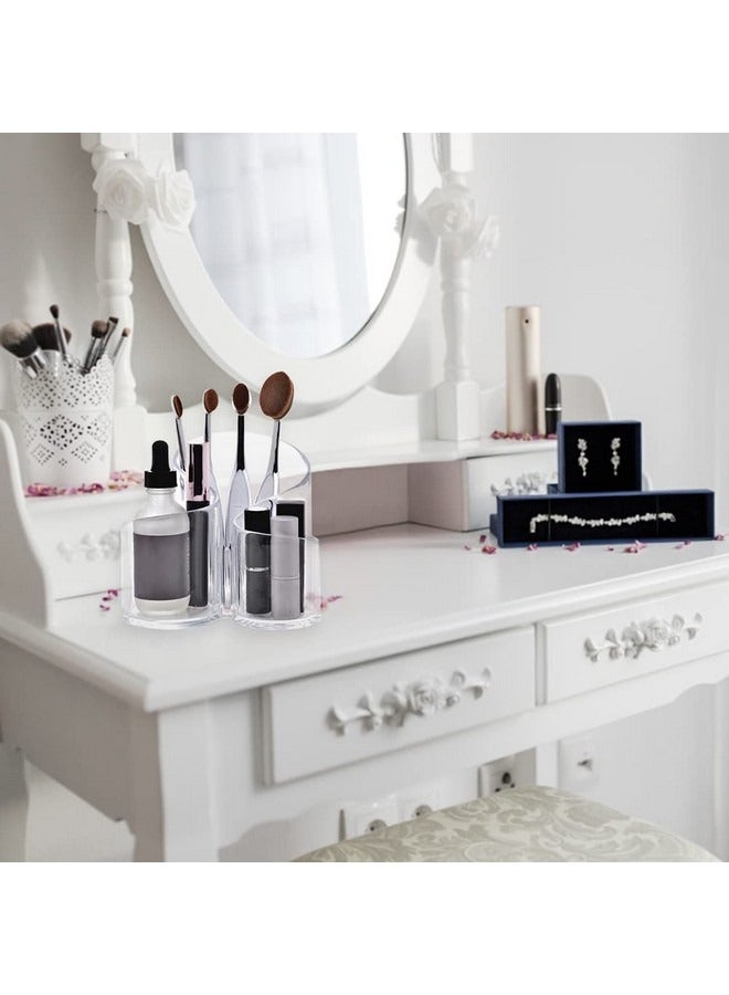 Beauenty Makeup Brush Organizer Cosmetic Storage Holder Transparent Makeup Box Eyebrow Pencil Comb Eye Pencils Storage Cylinder Box Makeup Tools Dressing Room Bedroom - Image 5