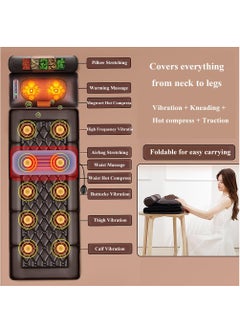 XiuWoo Back Massager With Remote Control, Warm Back Massager, Deep Tissue Pain Relief, Upgraded 6-Button Panel, Multi-Function Portable Massage Pad, Perfect Gifts For Your Family,Brown  - Image 5