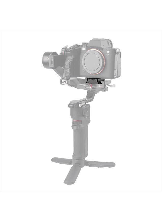 Upper Quick Release Baseplate QR Plate for DJI Ronin RS3 Mini Gimbal Stabilizer, Compatible with RS2 RSC2 RS3 Pro Arca-Swiss Standard Camera Tripod Ballhead