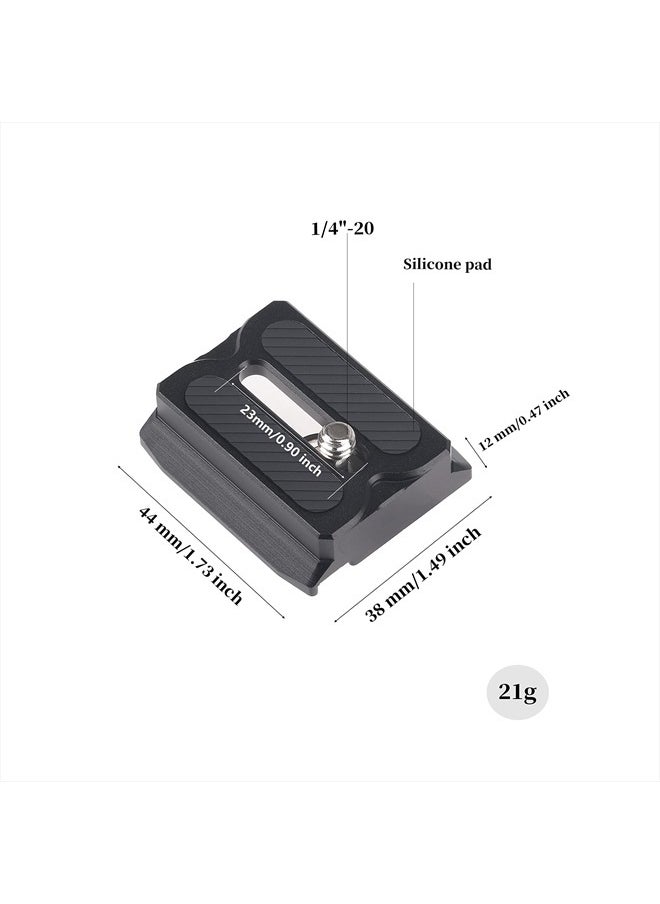 Upper Quick Release Baseplate QR Plate for DJI Ronin RS3 Mini Gimbal Stabilizer, Compatible with RS2 RSC2 RS3 Pro Arca-Swiss Standard Camera Tripod Ballhead