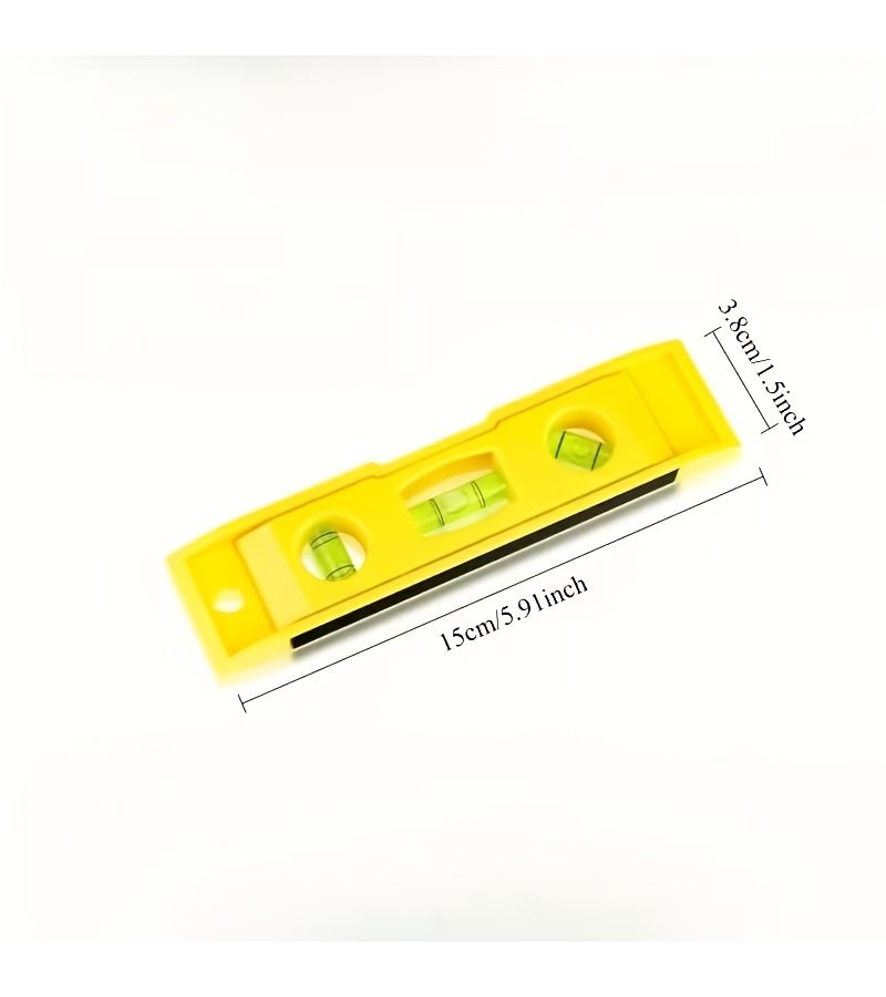 3 in 1 Yellow Magnetic Spirit Level Precision Portable Level for DIY - Image 2