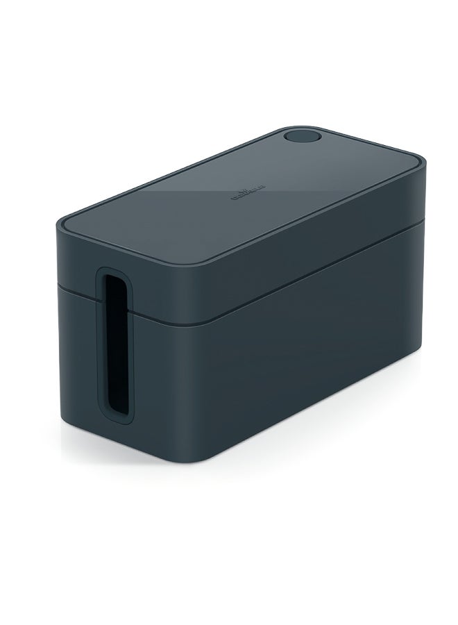 Durable Cable Management Box — Safe, Ventilated Organizer For Home & Office | Holds 3-Socket Power Strip, Rubberised Outlet Slots, Round Lid Opening For Charging, Large Rubber Feet, Flame-Retardant Plastic, Made In Germany - Image 1