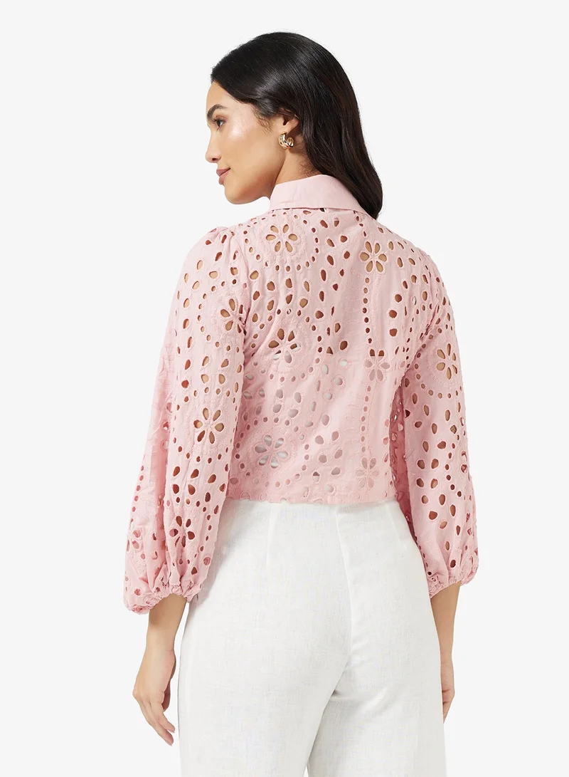 ايلا قميص بأزرار شيفلي