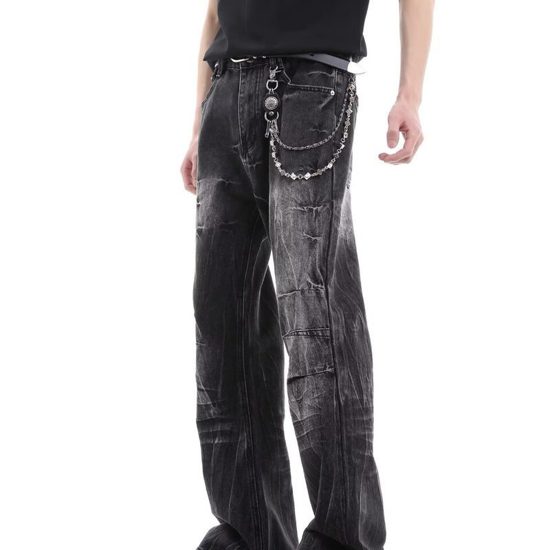 Unisex Classic Denim Jeans Loose Fit Daily Outdoor Wear - Image 2