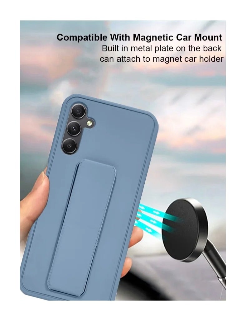 ARMOR - Case Cover For Samsung Galaxy A16 With Magnetic Hand Grip 3 in 1 Sky Blue - Image 1