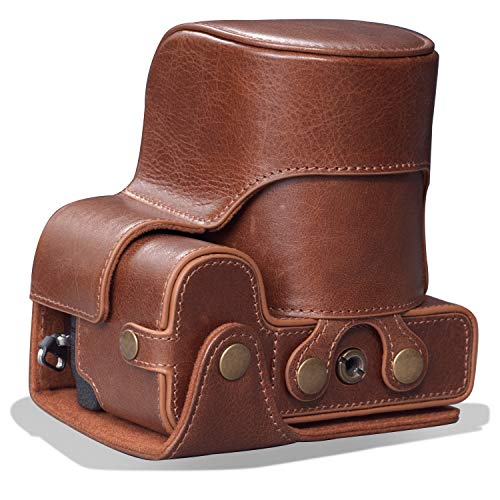 MegaGear MG1960 Ever Ready Genuine Leather Camera Case Compatible with Fujifilm X-S10 - Brown - Image 2