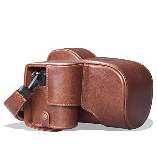 MegaGear MG1960 Ever Ready Genuine Leather Camera Case Compatible with Fujifilm X-S10 - Brown - Image 1