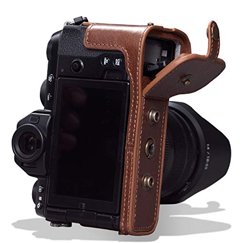 MegaGear MG1960 Ever Ready Genuine Leather Camera Case Compatible with Fujifilm X-S10 - Brown - Image 4