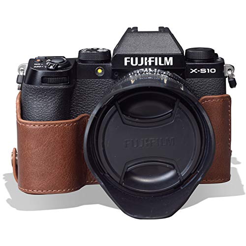 MegaGear MG1960 Ever Ready Genuine Leather Camera Case Compatible with Fujifilm X-S10 - Brown - Image 5
