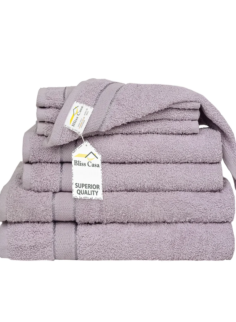Bliss Casa Bliss Casa - 8 Pieces Towel Set - 2 Bath Towels, 2 Hand Towels, and 4 Washcloths, Ring Spun Cotton Highly Absorbent Towels for Bathroom, Shower Towel