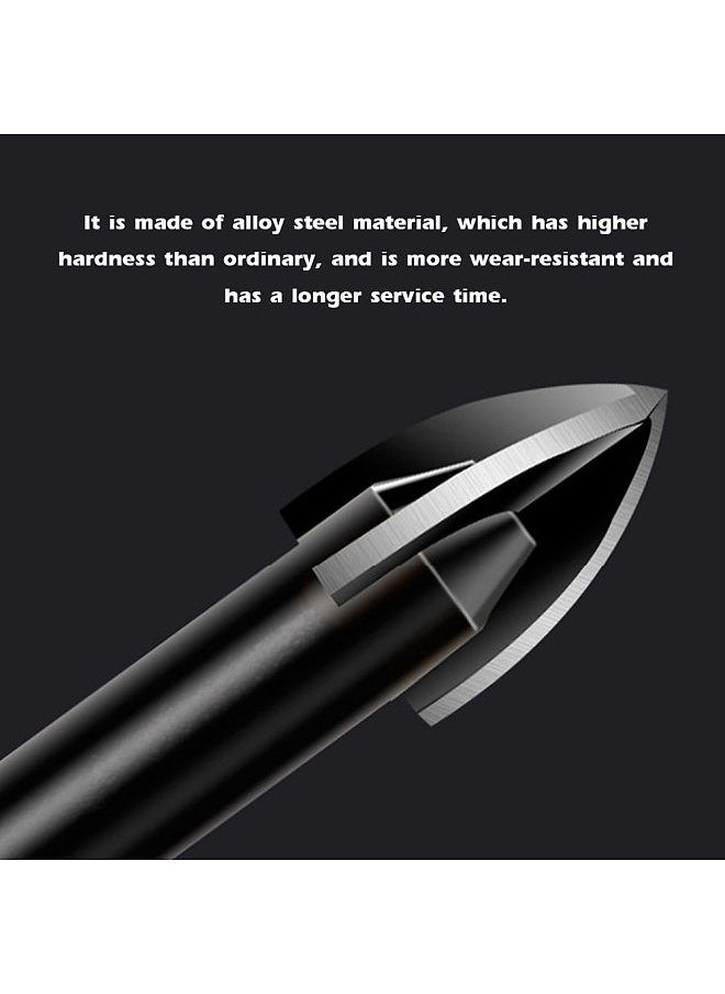 Generic - 6 PCS Universal Drill Bit Set Carbide Drill Bit Multifunctional Drill Bits  Glass Ceramic Full Ceramic Tile Wall Wood Hole Punch Drill Bits Set - Image 1