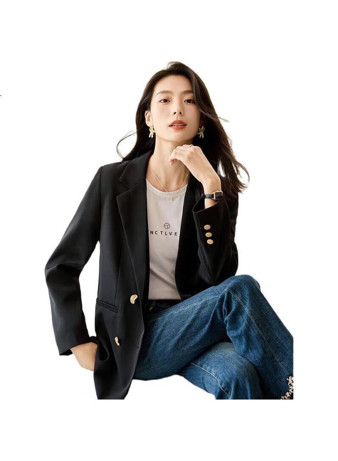 First Application Chushen Chunqiu Women'S Blazer, Retro High-End Fashion, Elegant Office Casual Jacket, Outerwear S143U6009 - Image 2